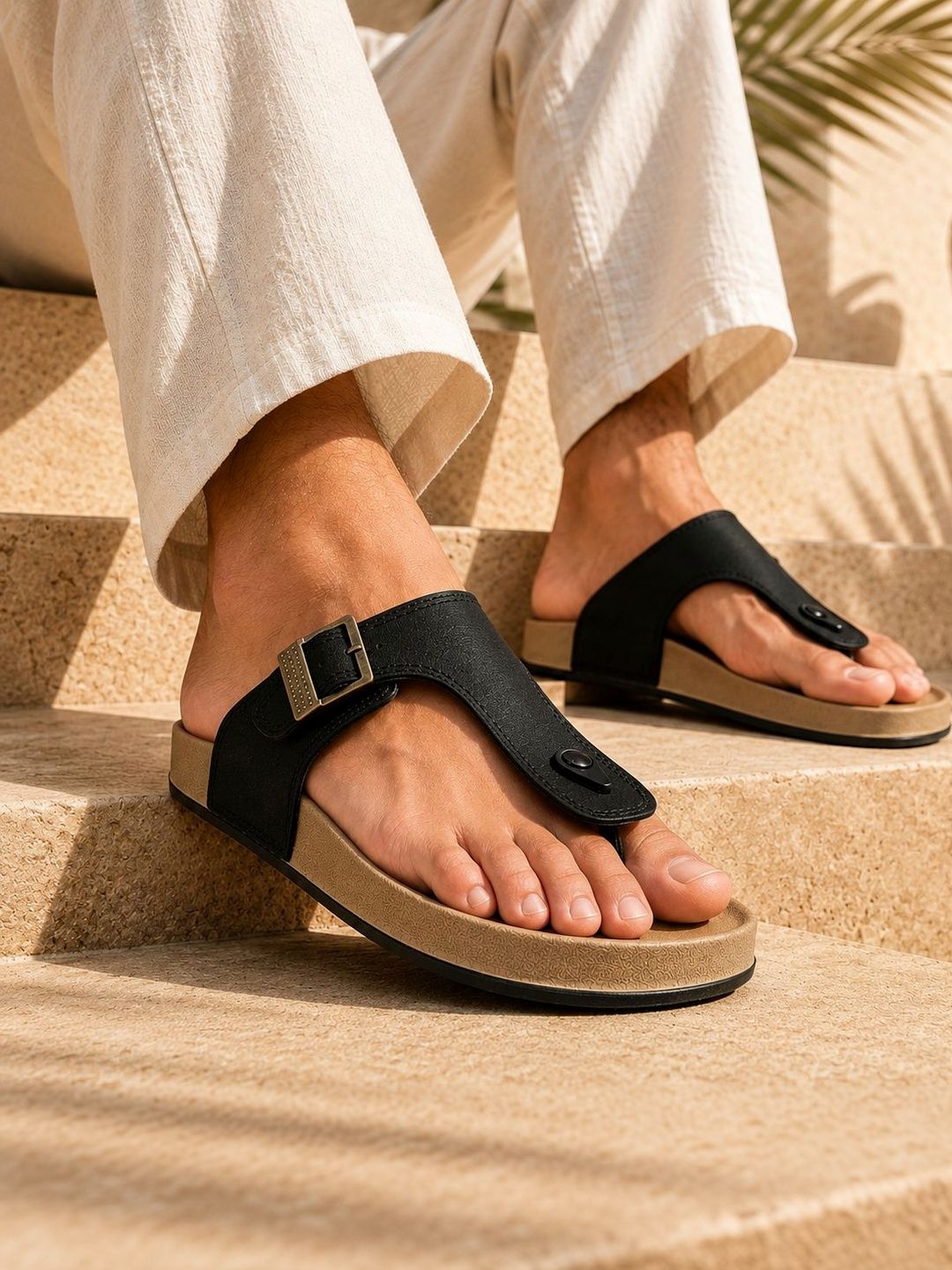 Mast & Harbour Men Thong Flip-Flops