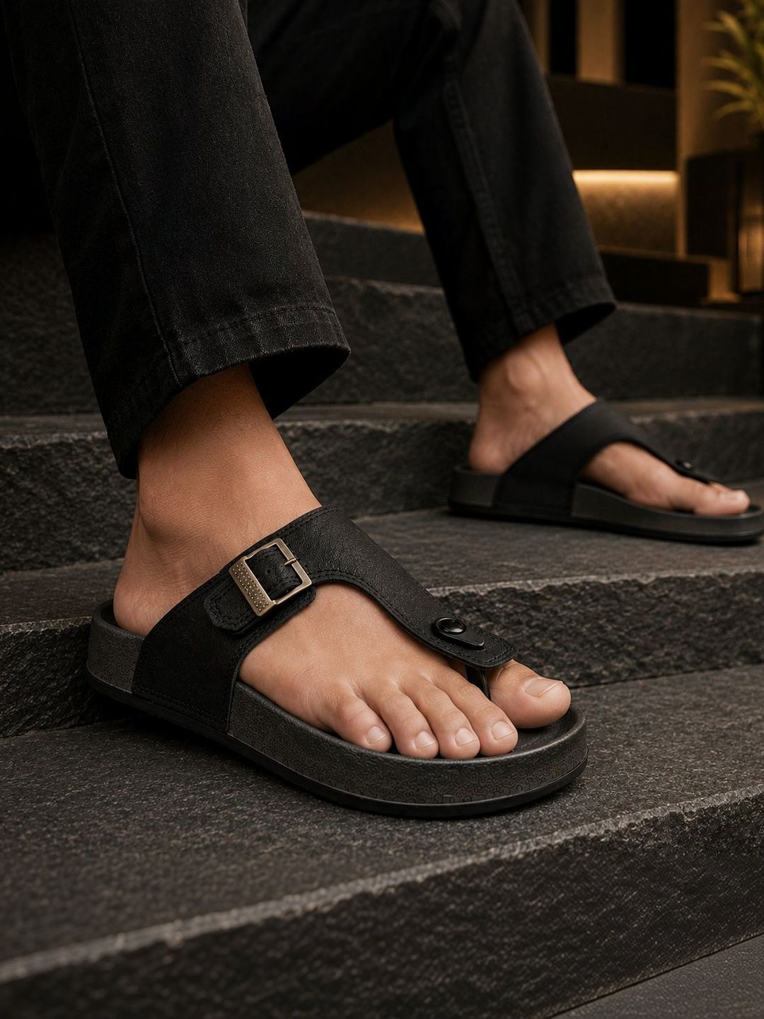Mast & Harbour Men Thong Flip-Flops