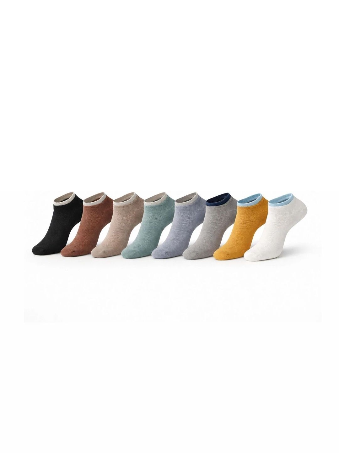 REDCARP Men Pack of 8 Cotton Shoe Liners Socks