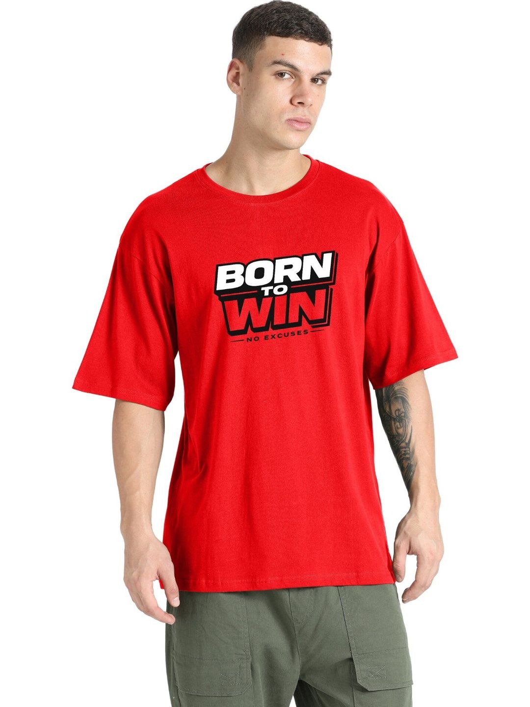 Redyez Men Typography Printed T-shirt