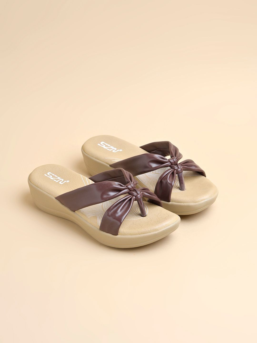SZN Wedge Sandals with Bows