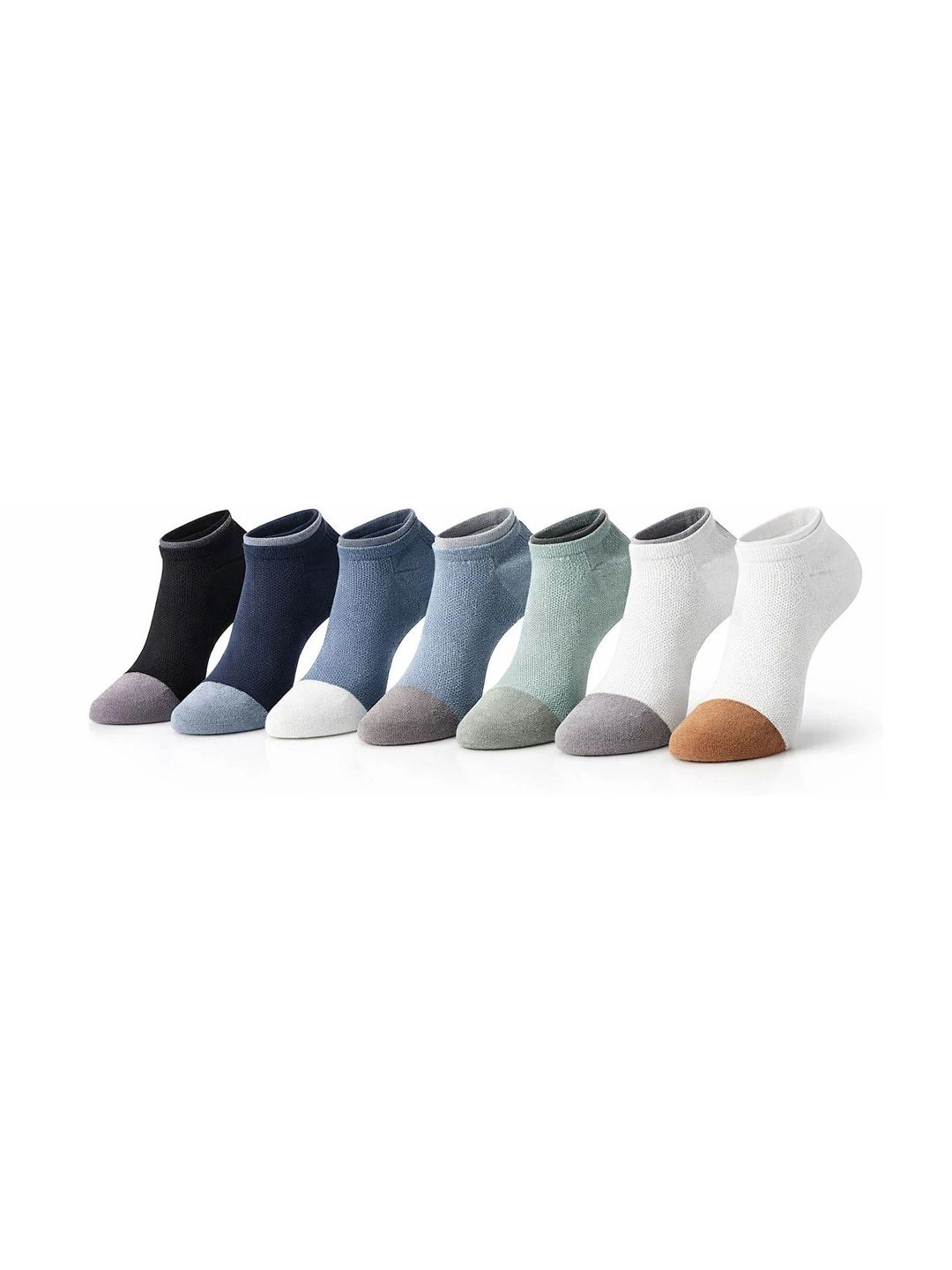 REDCARP Men Pack of 7 Cotton Patterned Ankle Length Socks
