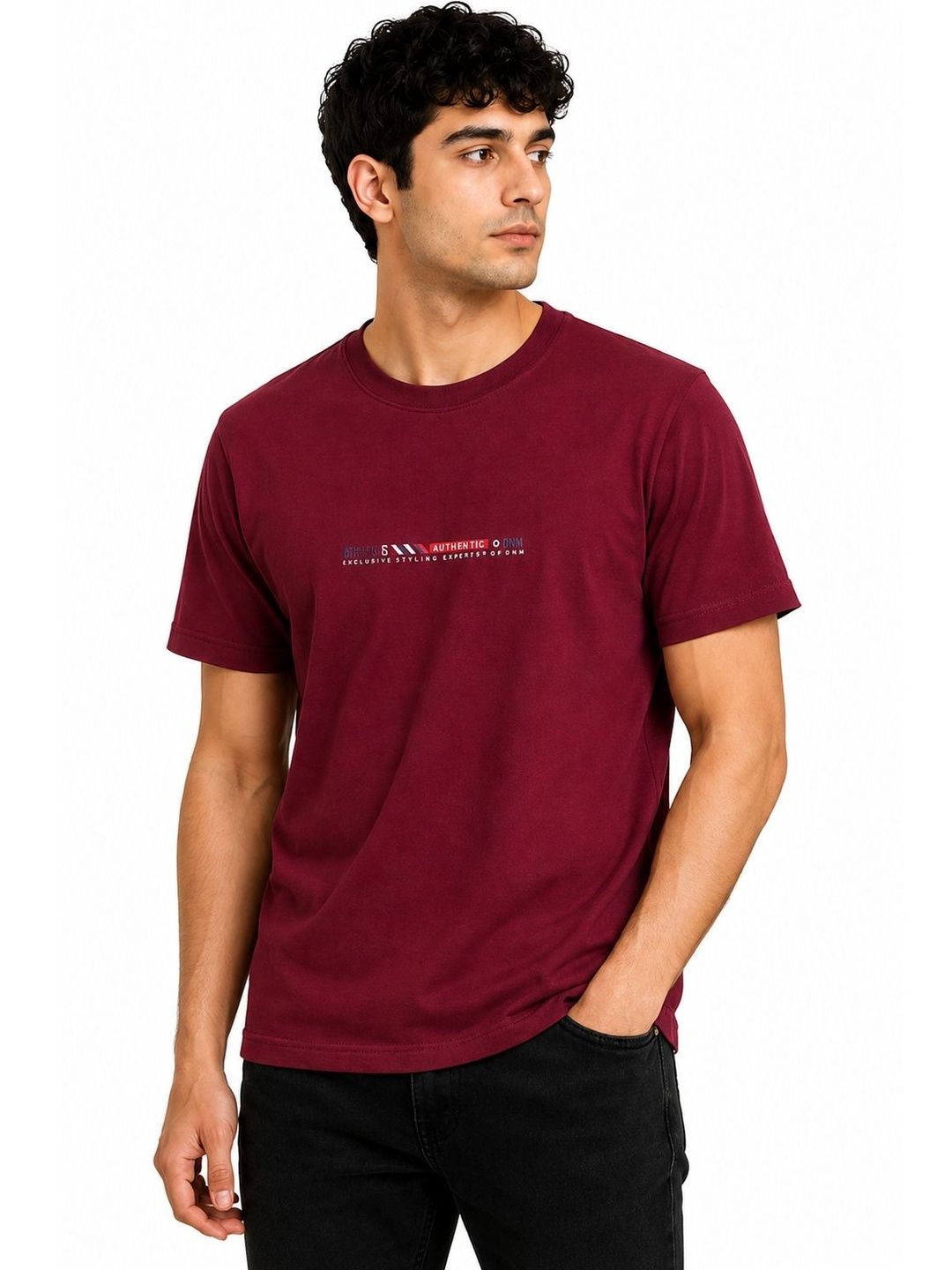 AXYS Men Typography Printed T-shirt