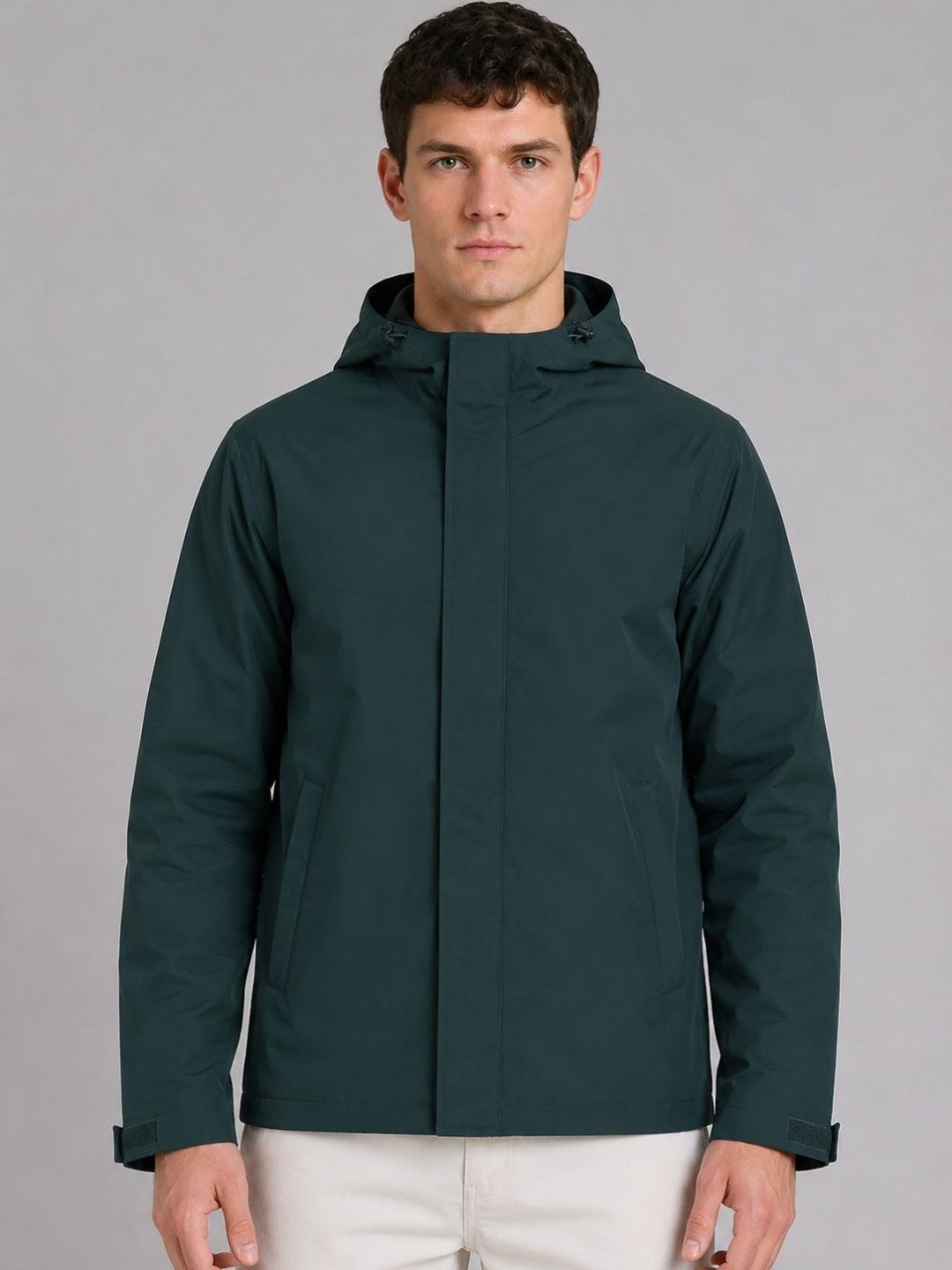 HOUSE OF VEDAS Waterproof Hooded Rain Jacket