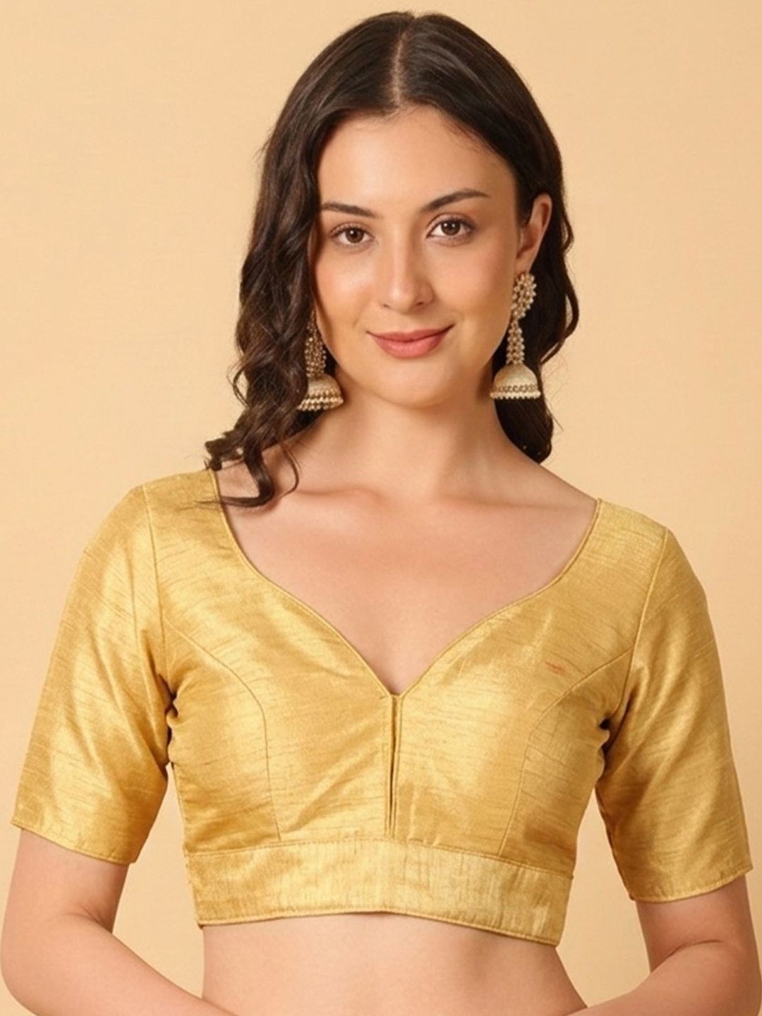Anouk Women Solid Saree Blouse