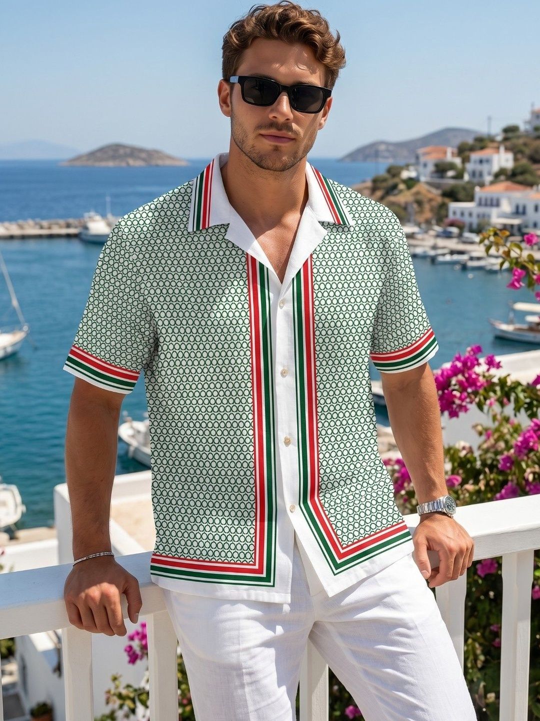 Stenfia Men Printed Casual Shirt