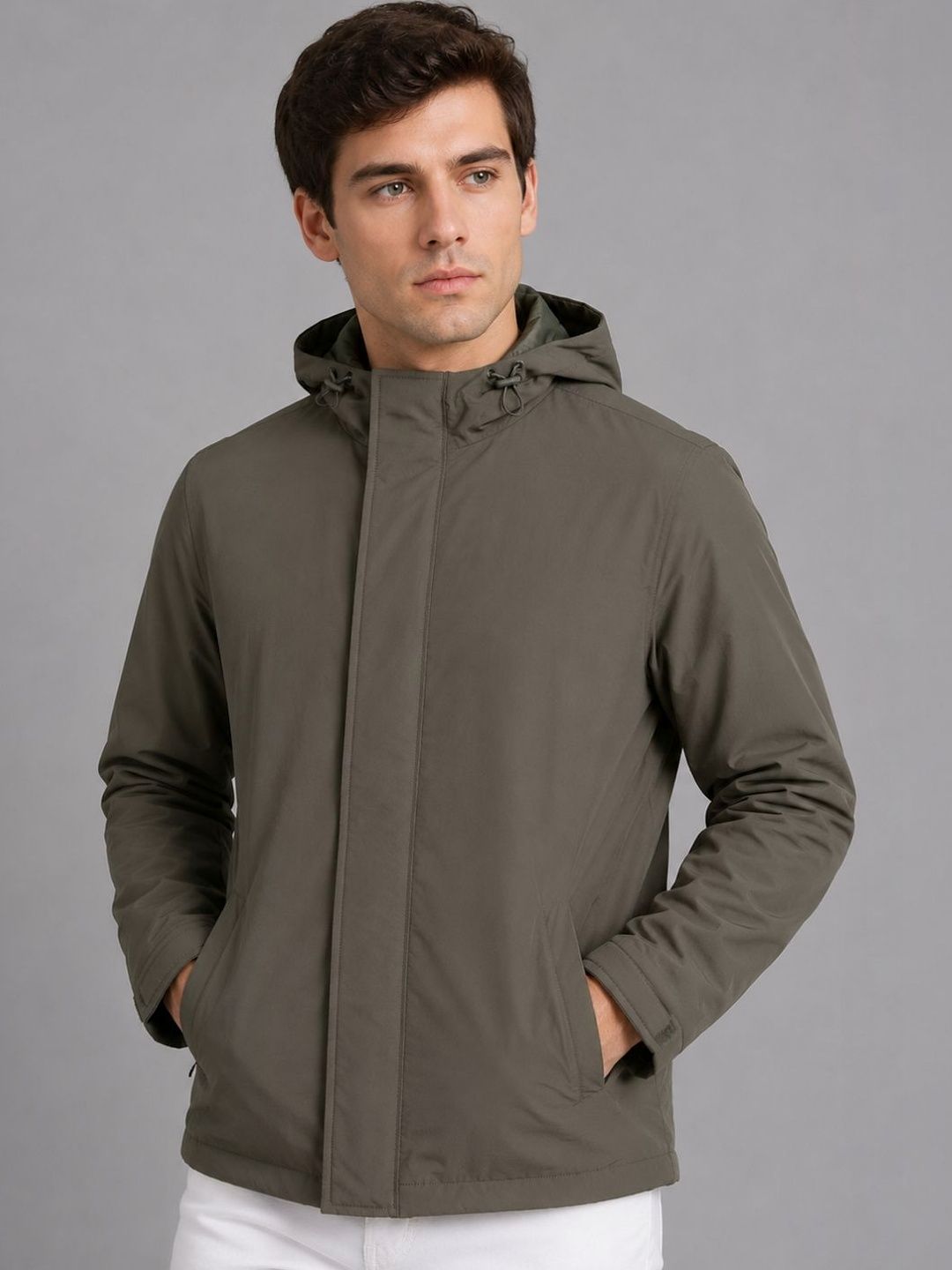 HOUSE OF VEDAS Waterproof Hooded Rain Jacket