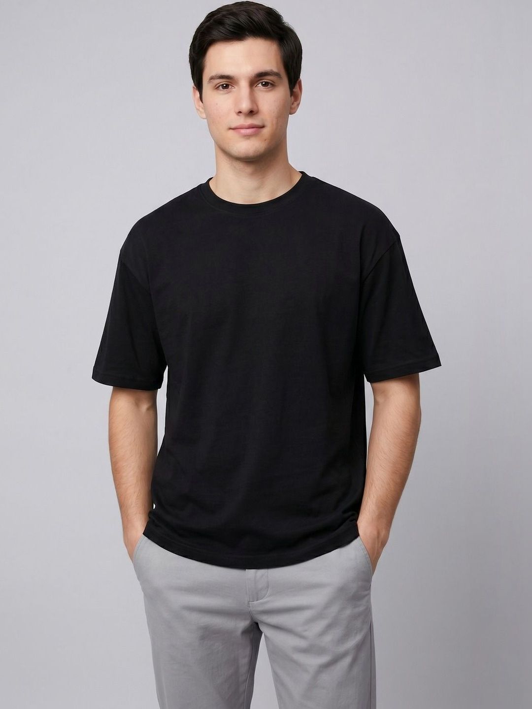 SZN Men Drop-Shoulder Sleeves Anti Odour T-shirt