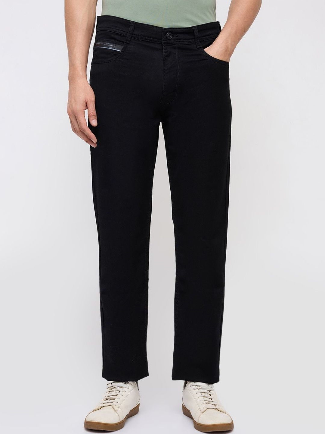 Parx Men Straight Fit Mid-Rise Stretchable Jeans
