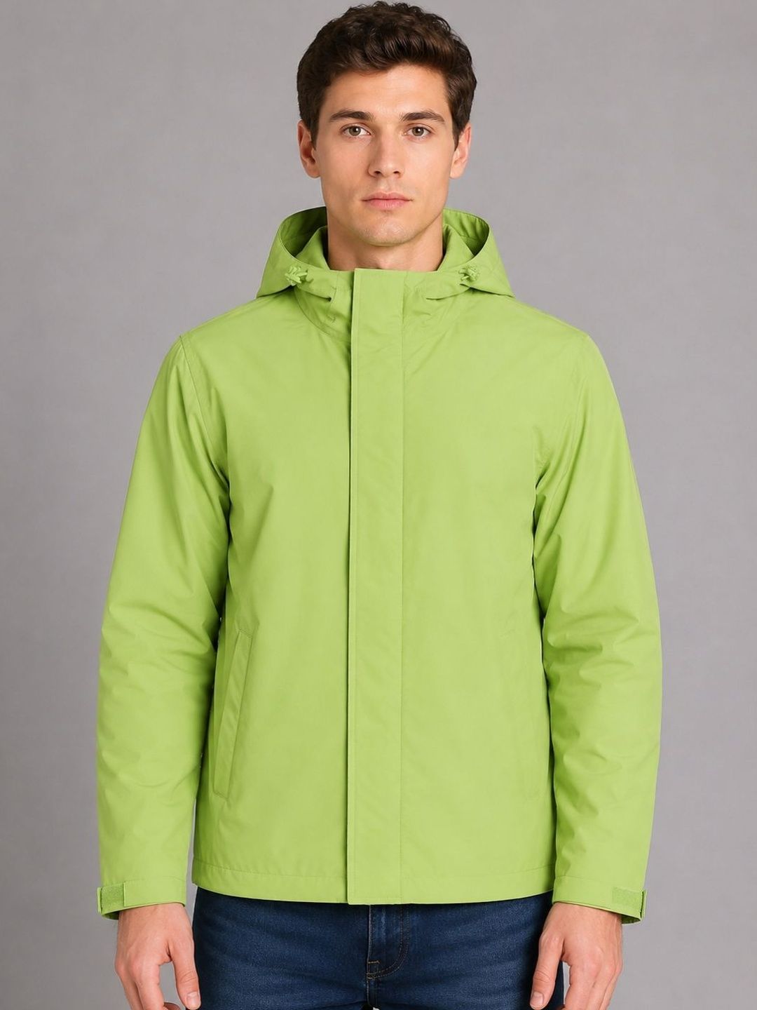 HOUSE OF VEDAS Waterproof Hooded Rain Jacket