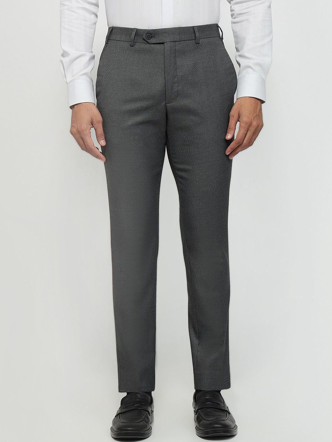 Park Avenue Men Textured Smart Trousers