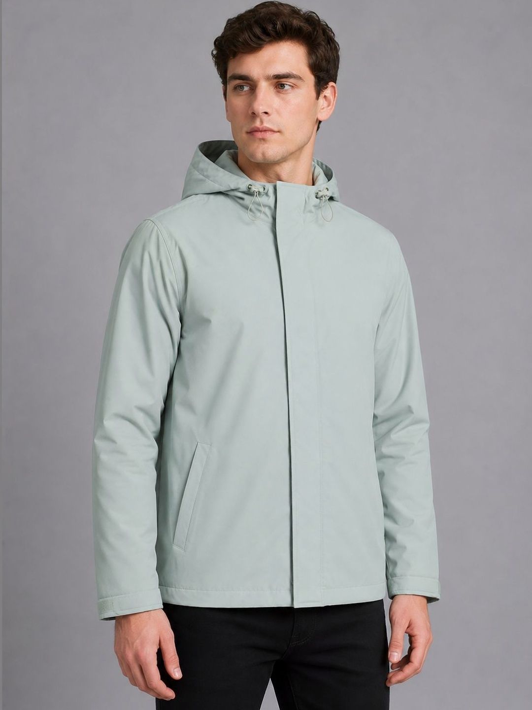 HOUSE OF VEDAS Waterproof Hooded Rain Jacket