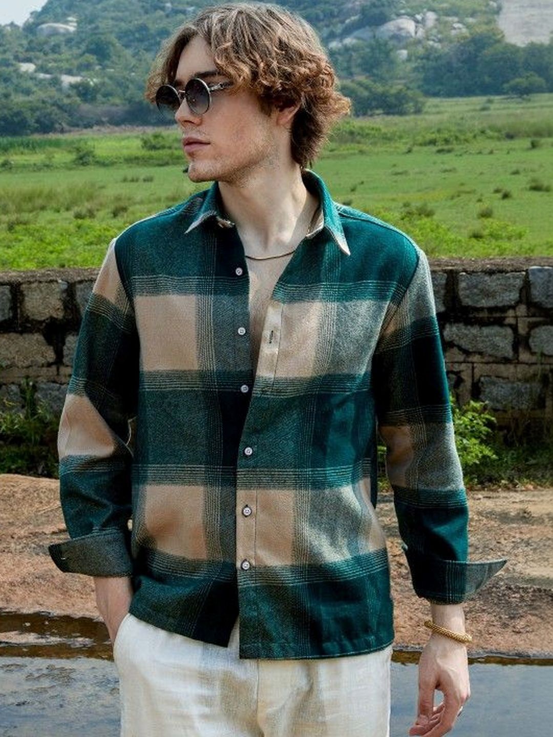 Metronaut Metronaut Men Tartan Checks Checked Casual Shirt