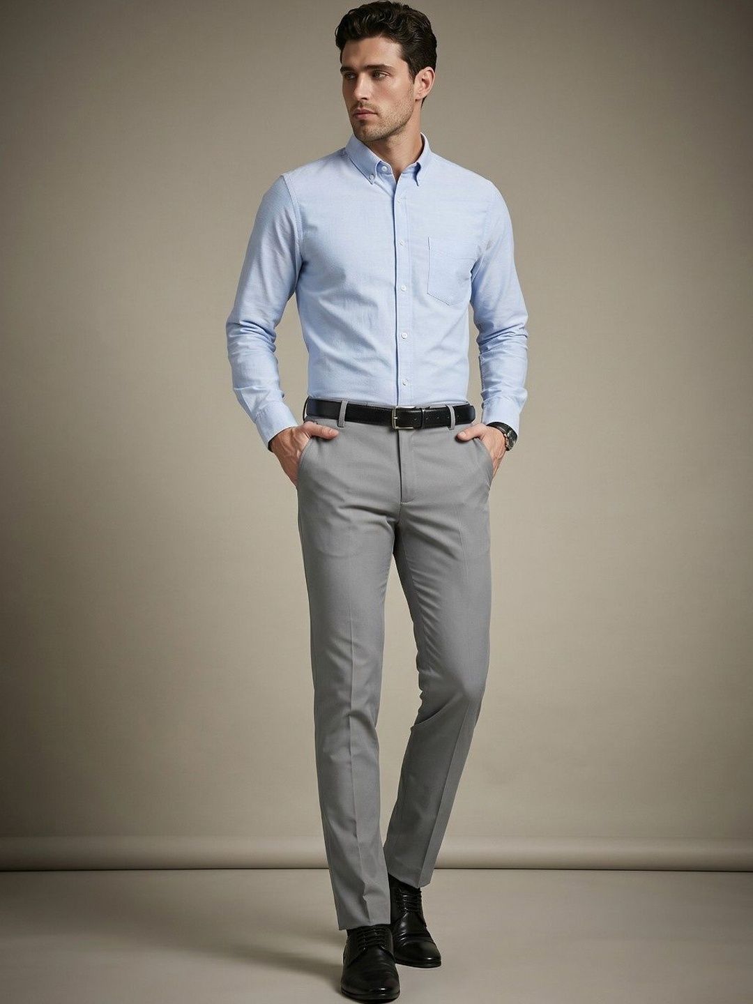glitchez Men Slim Fit Trousers