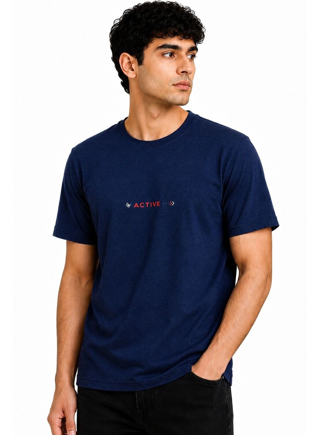 AXYS Men Typography Printed T-shirt