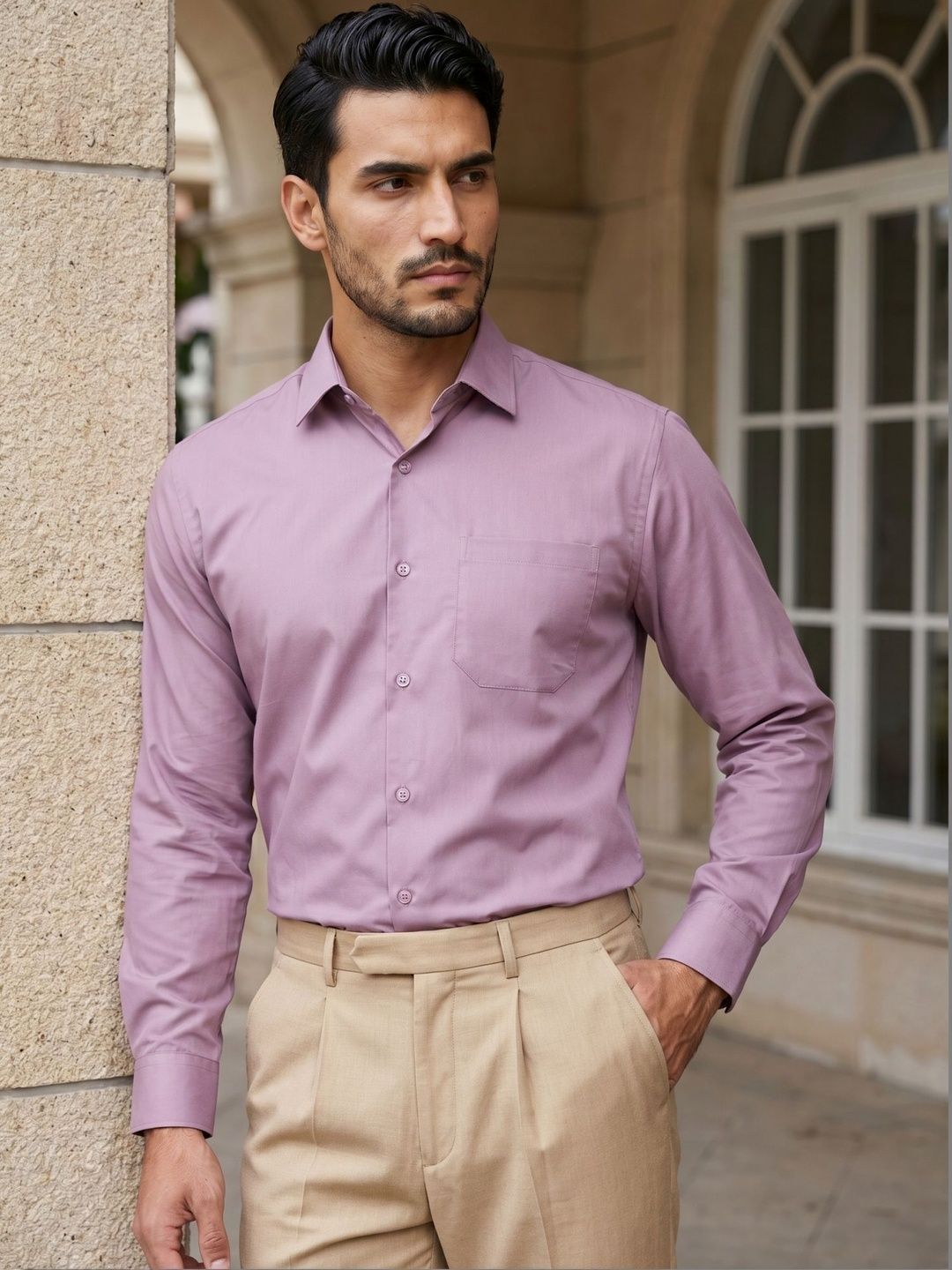Indian Needle Men Classic Casual Shirt