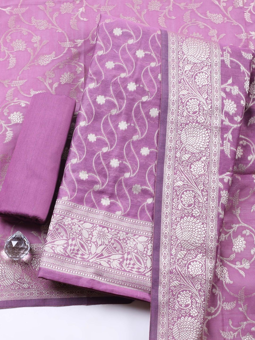Meena Bazaar Unstitched Dress Material
