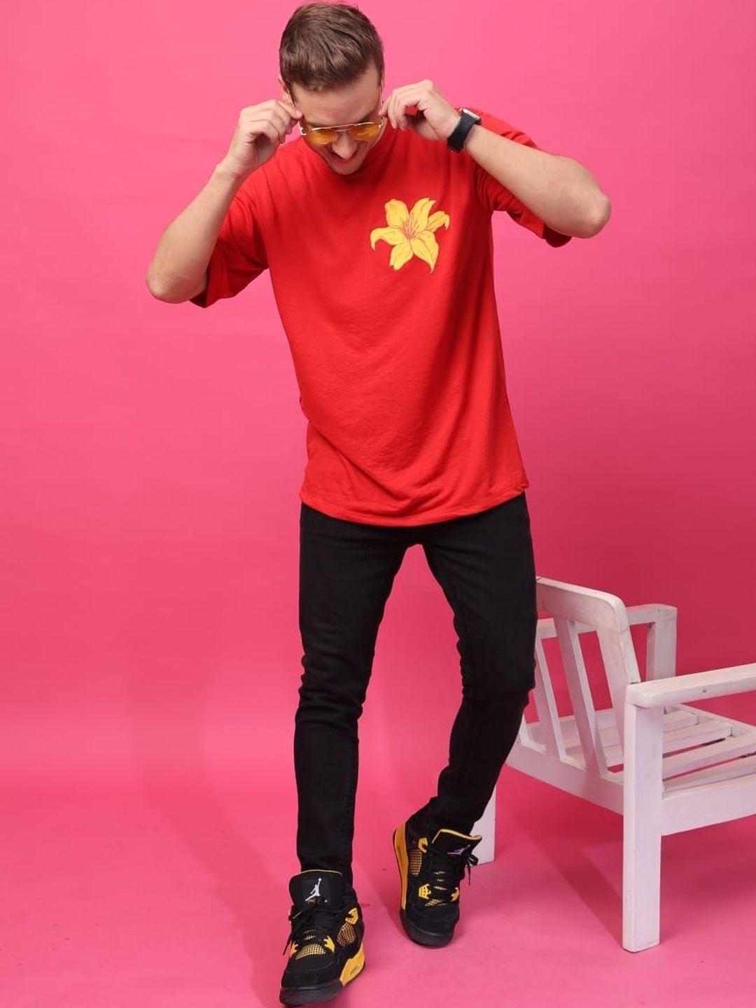 Flirty Soul Men Floral Printed T-shirt