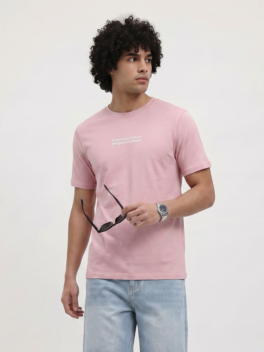 The Roadster Life Co. Typography Printed T-Shirt