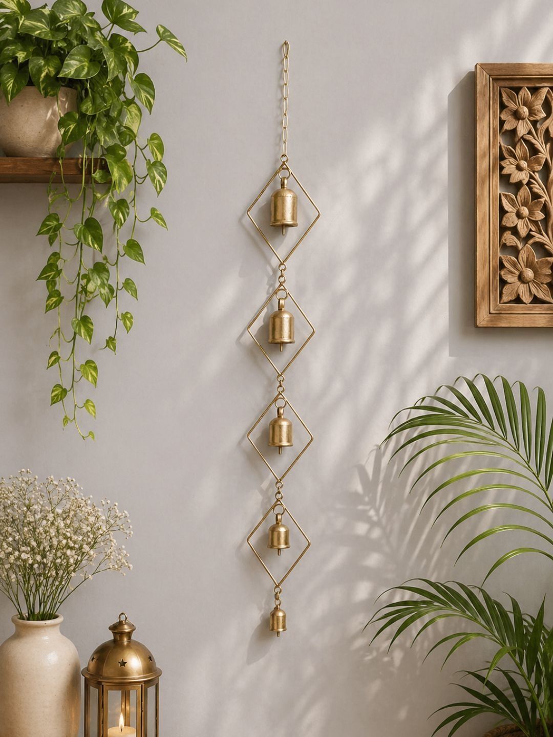 DULI Yellow Bells Hanging Windchimes