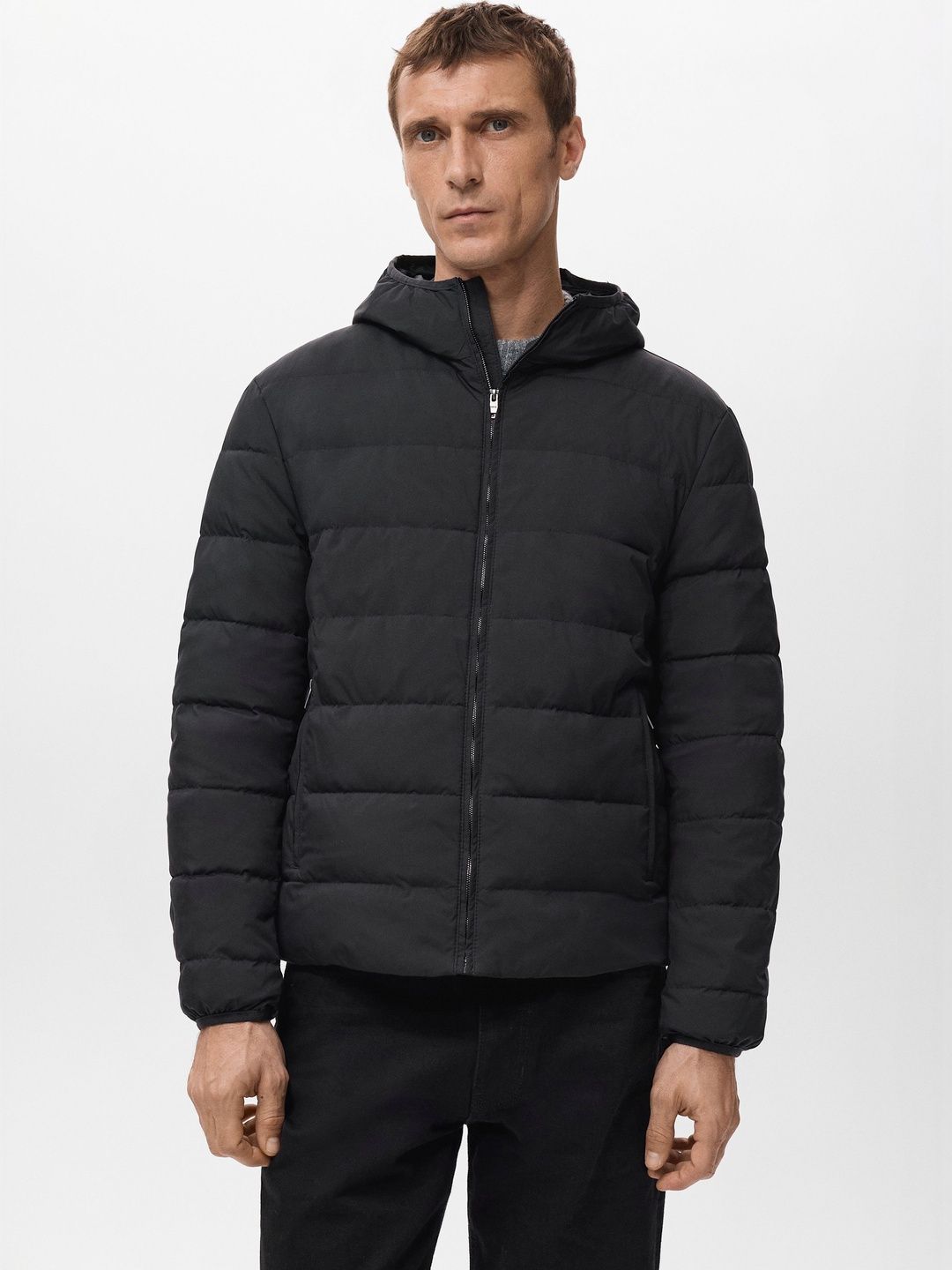 MANGO MAN Hooded Padded Jacket