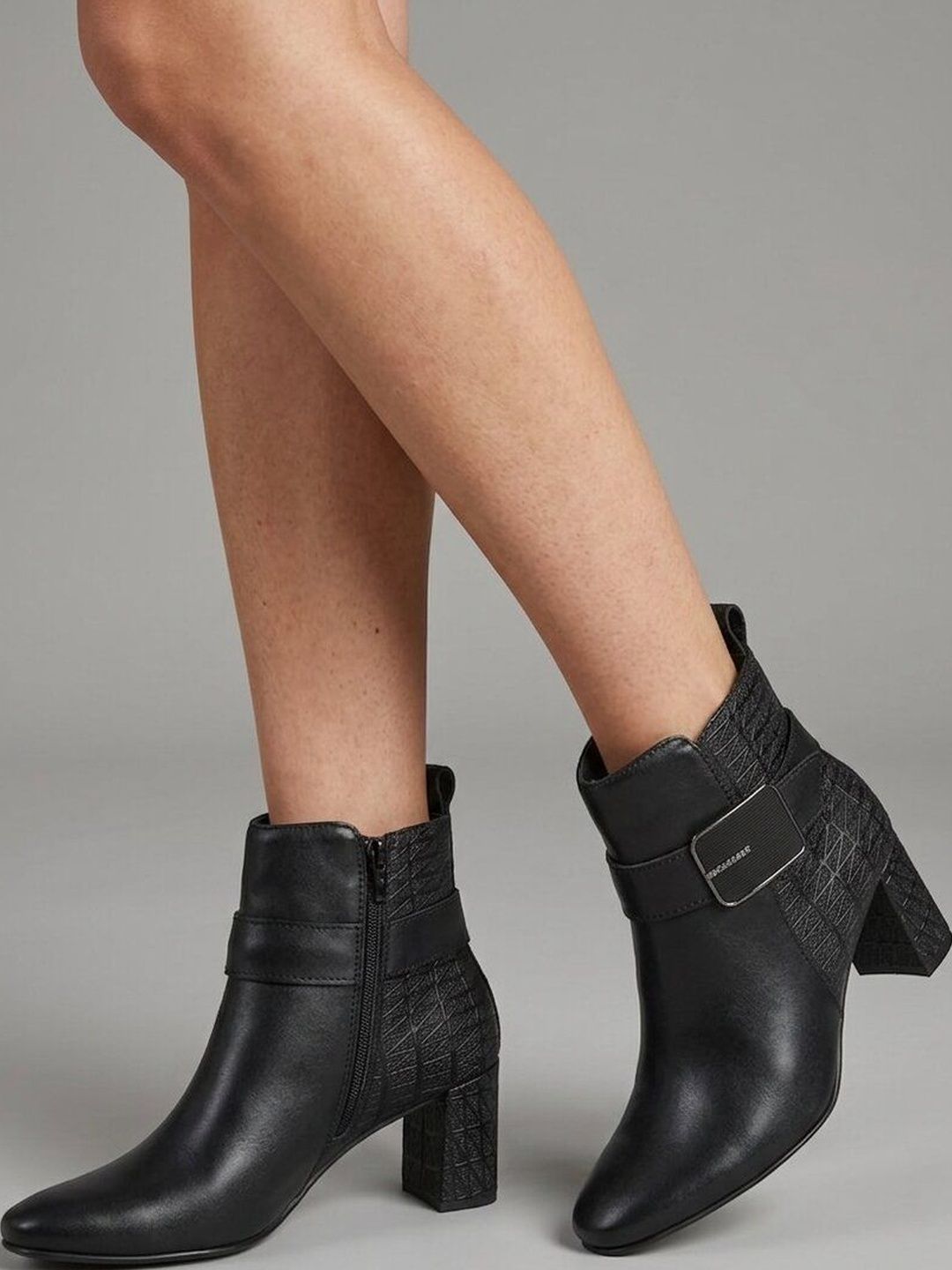 Roadster The Roadster Lifestyle Co Women Textured Pointed Toe Zip  Boots