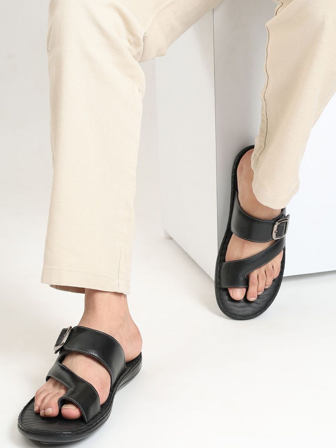yoho Men Leather Comfort Sandals