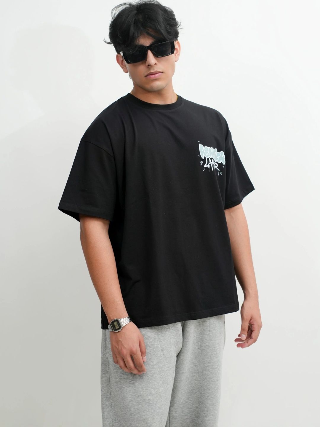 LazyGreg Men Printed Pure Cotton T-shirt