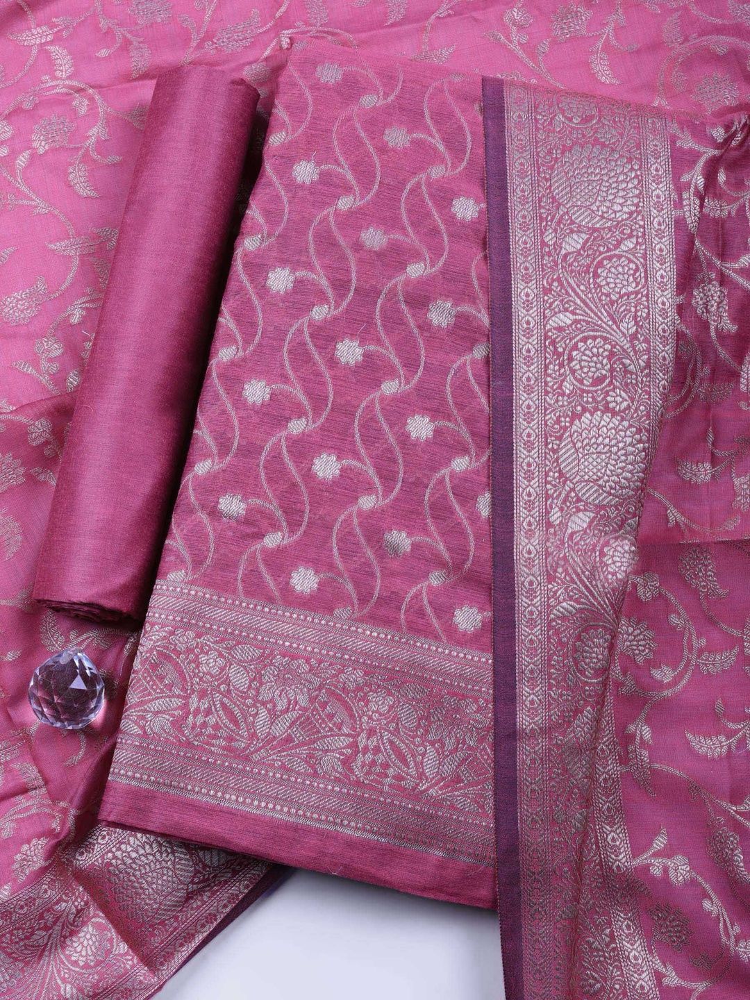 Meena Bazaar Unstitched Dress Material