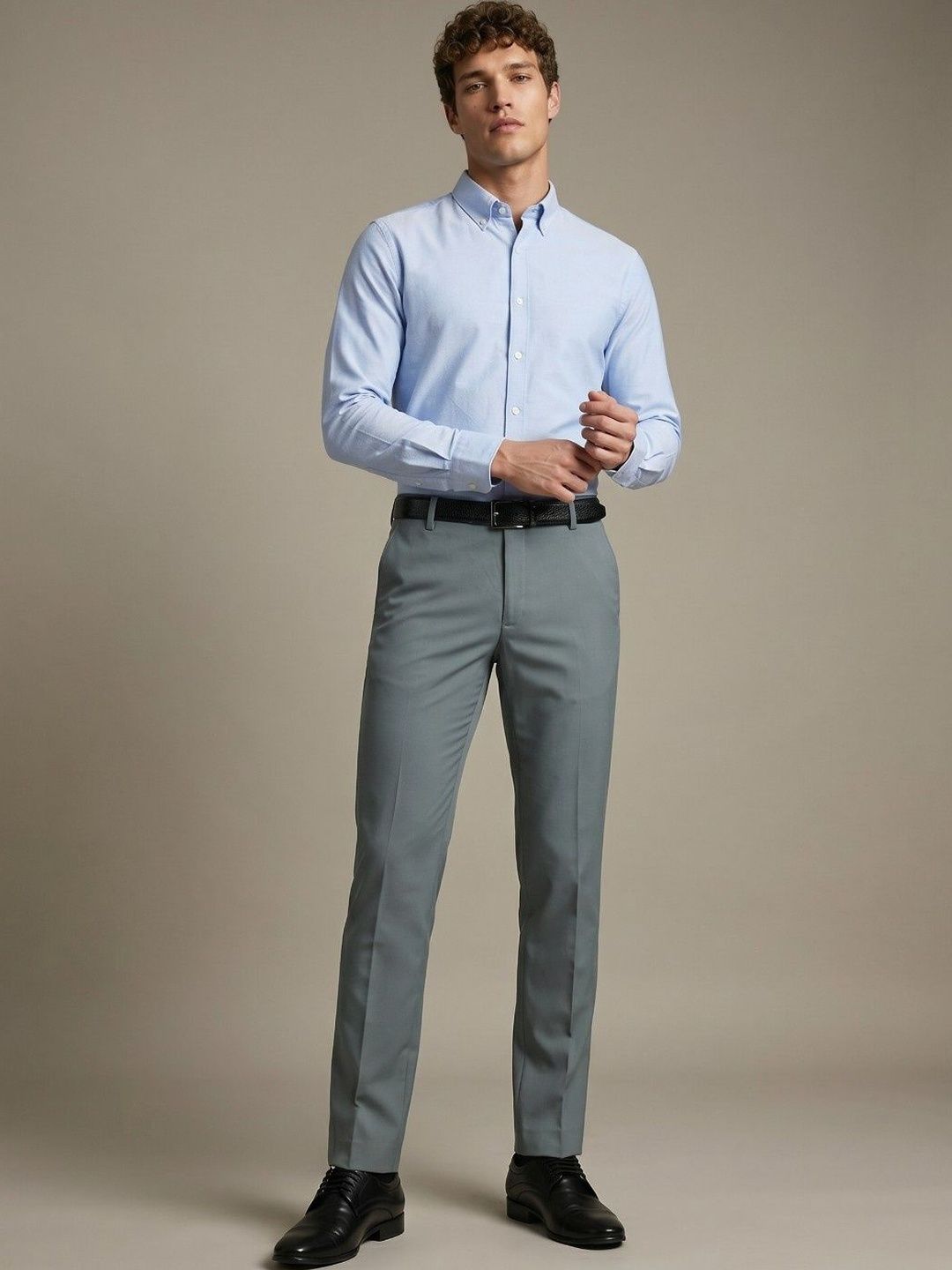 glitchez Men Slim Fit Trousers