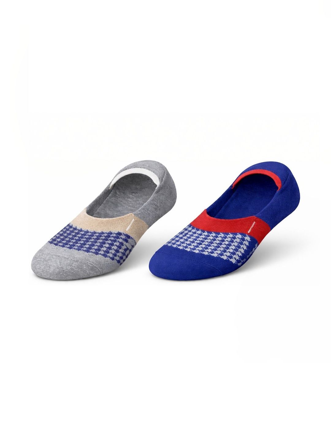 Blacktank Men Pack of 2 Cotton Patterned Shoe Liners Socks