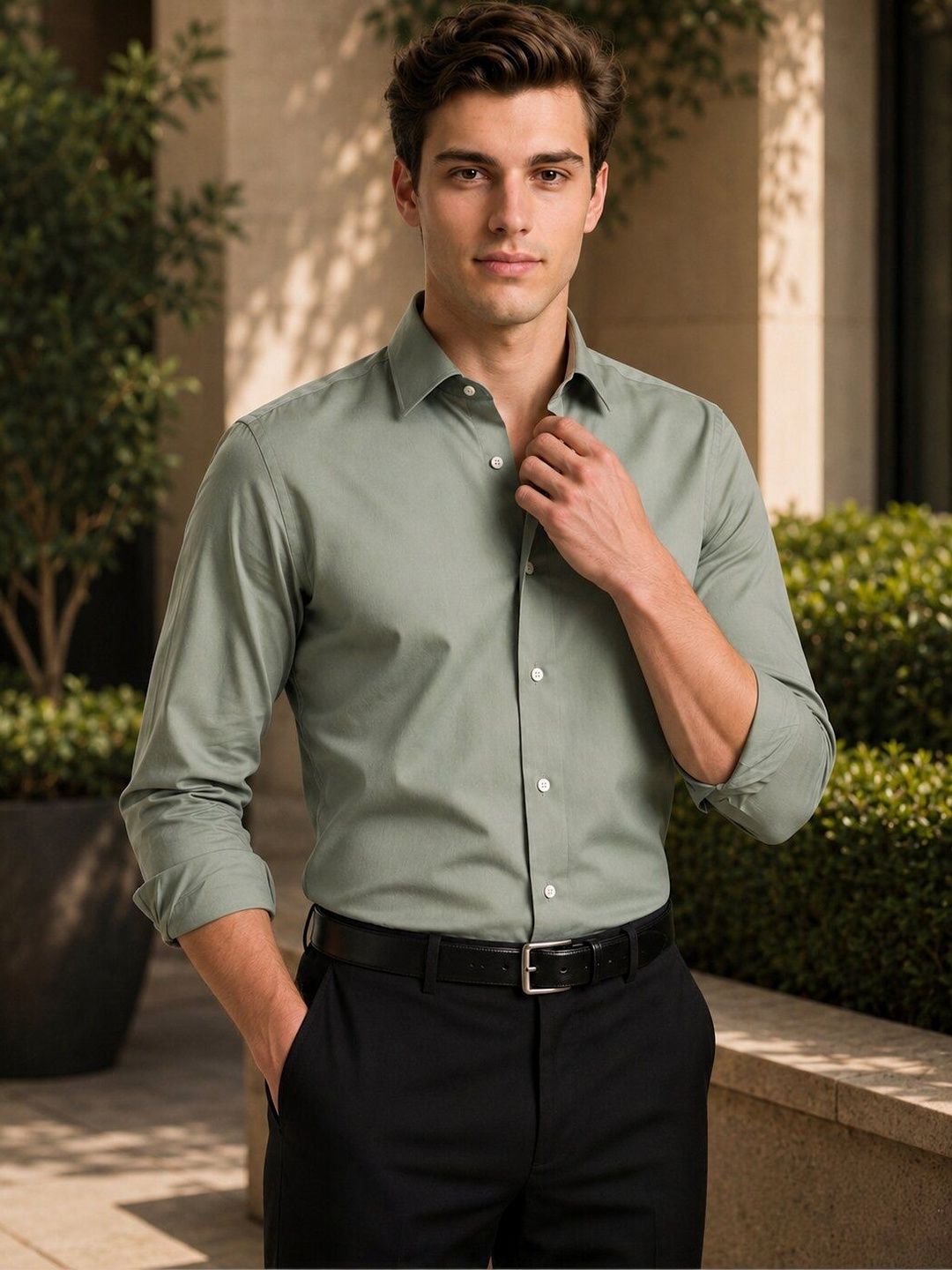 Turtle Men Standard Slim Fit Casual Shirt