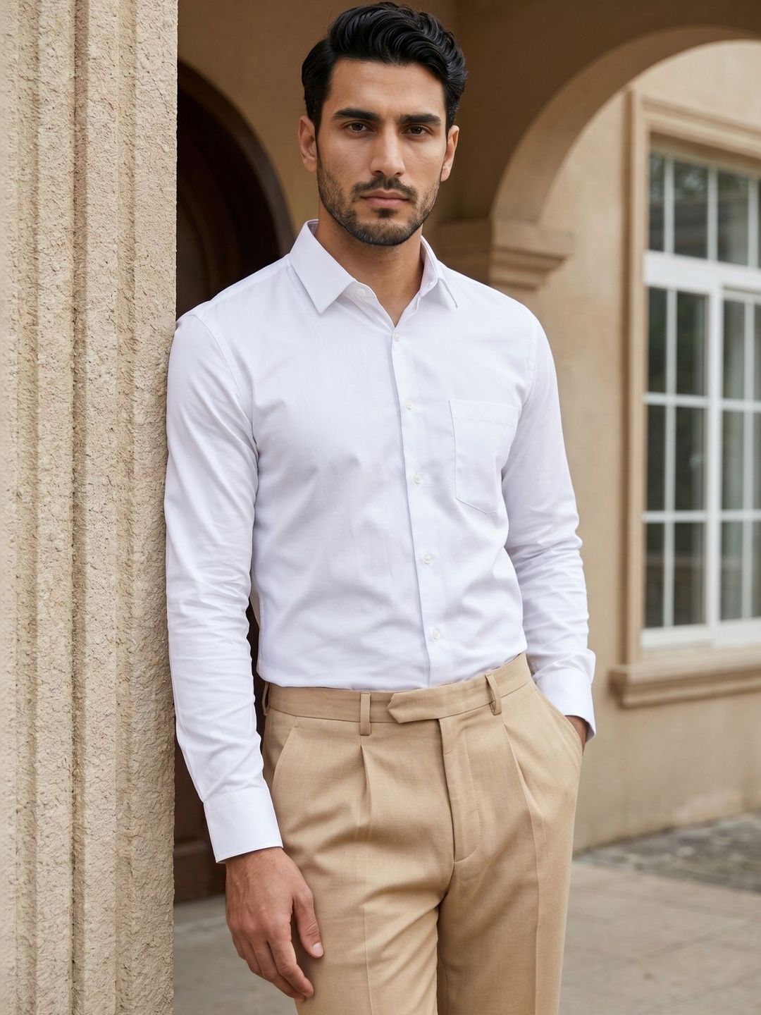 Indian Needle Men Classic Casual Shirt