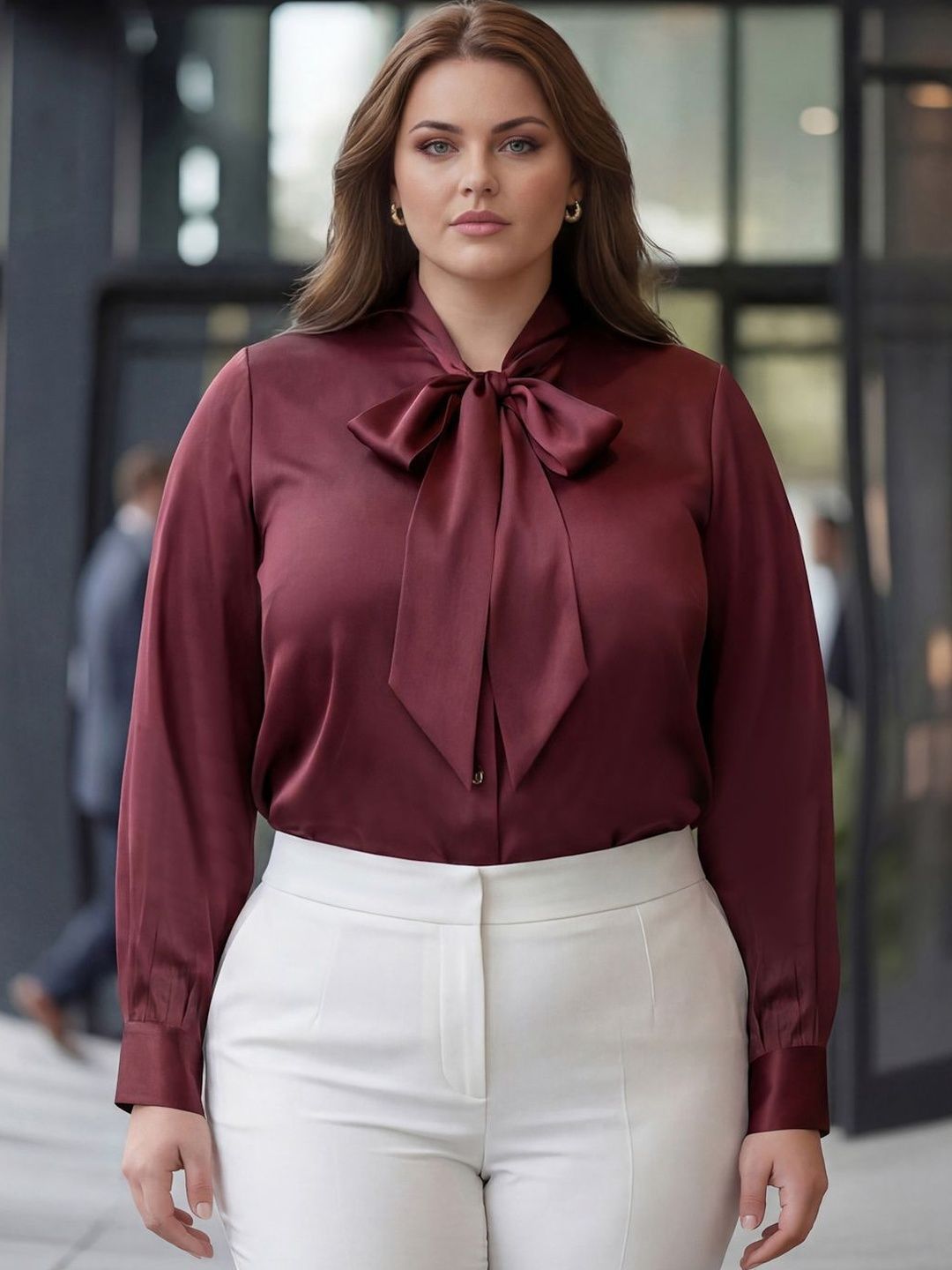 Style Quotient Plus Women Modern Formal Shirt