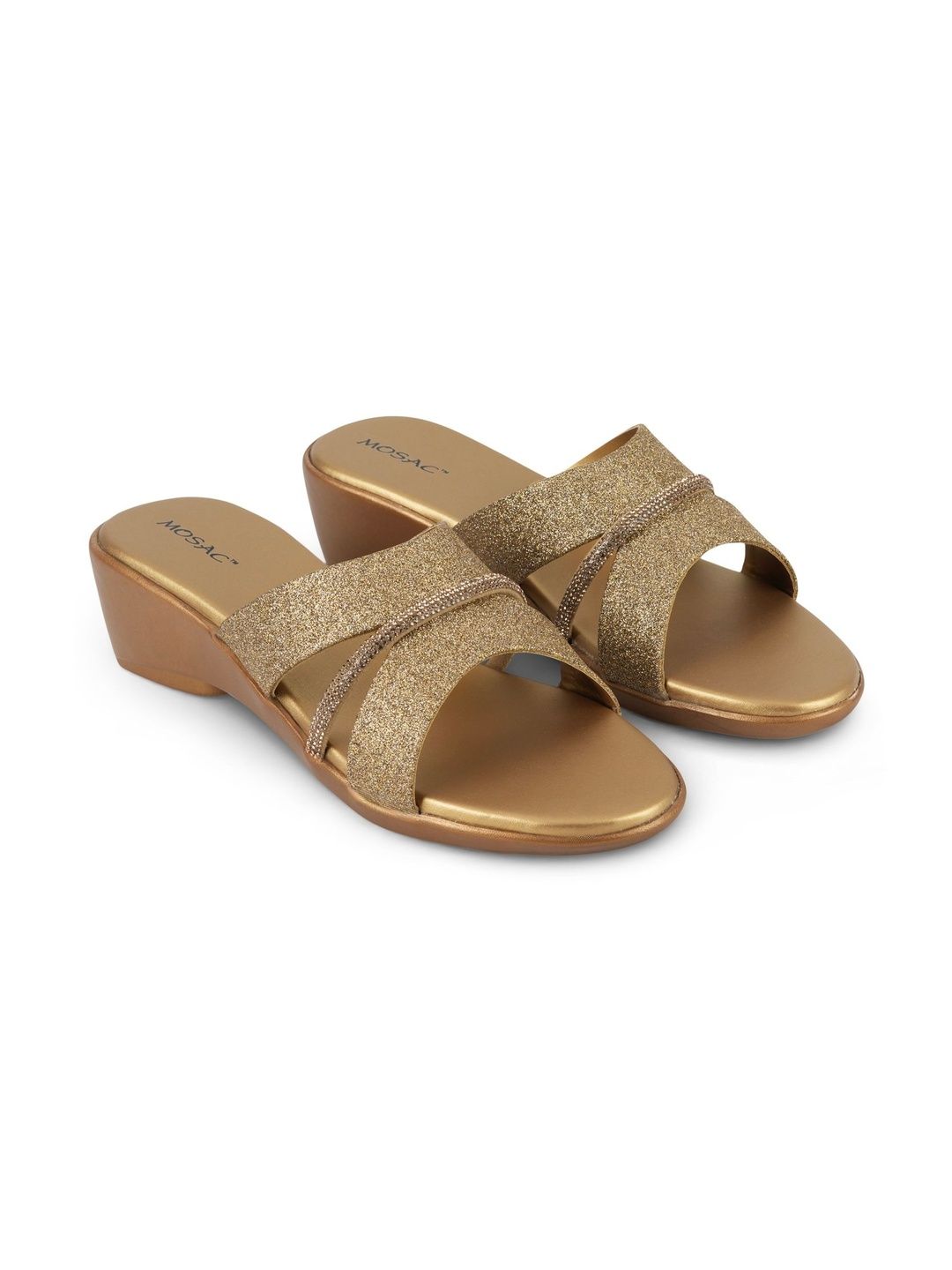 MOSAC MOSAC Embellished Party Wedge Sandals