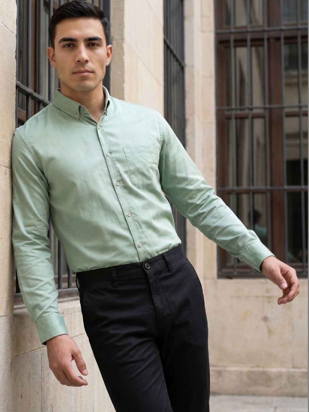 Indian Needle Men Classic Casual Shirt
