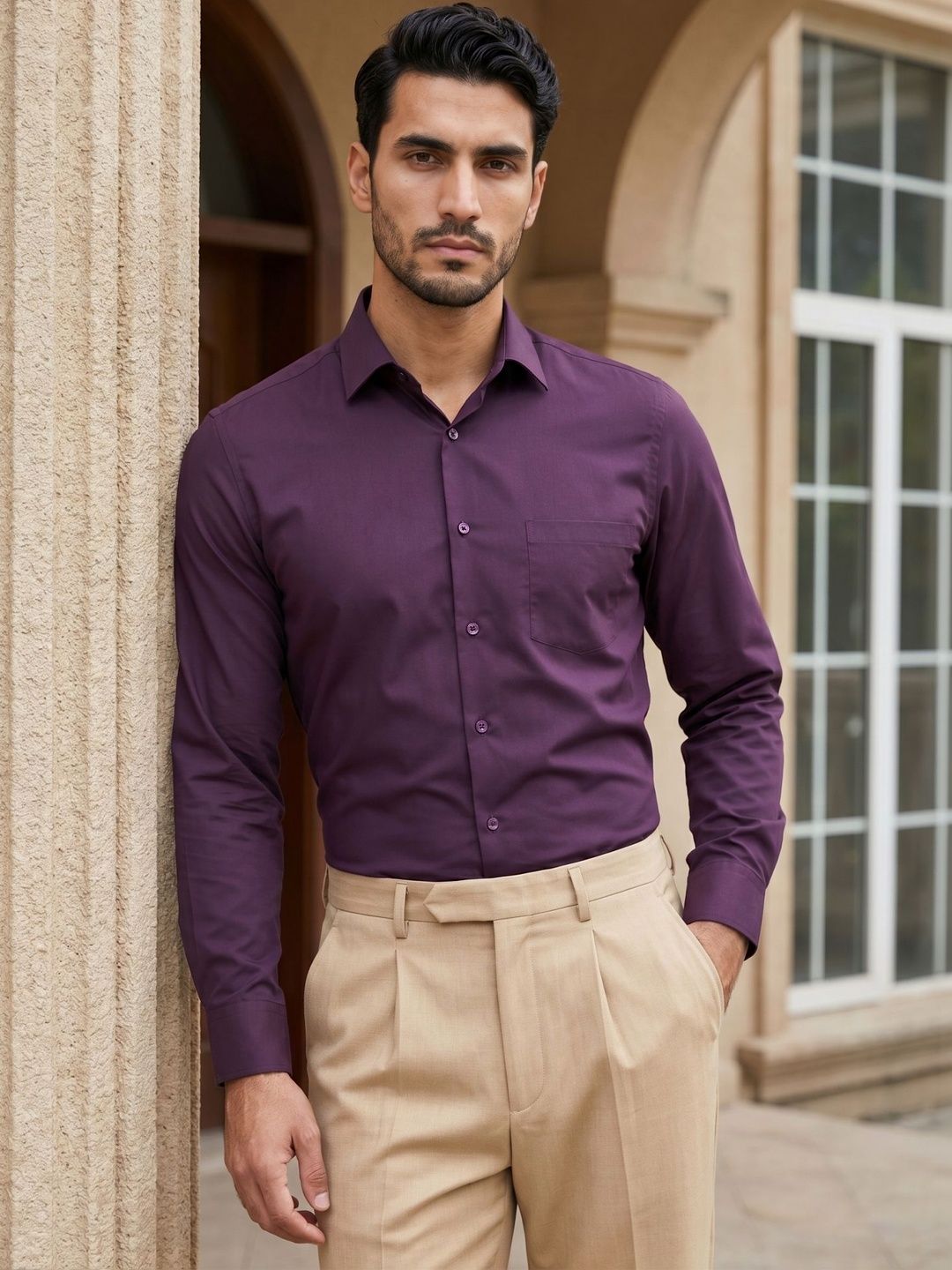 Indian Needle Men Classic Formal Shirt