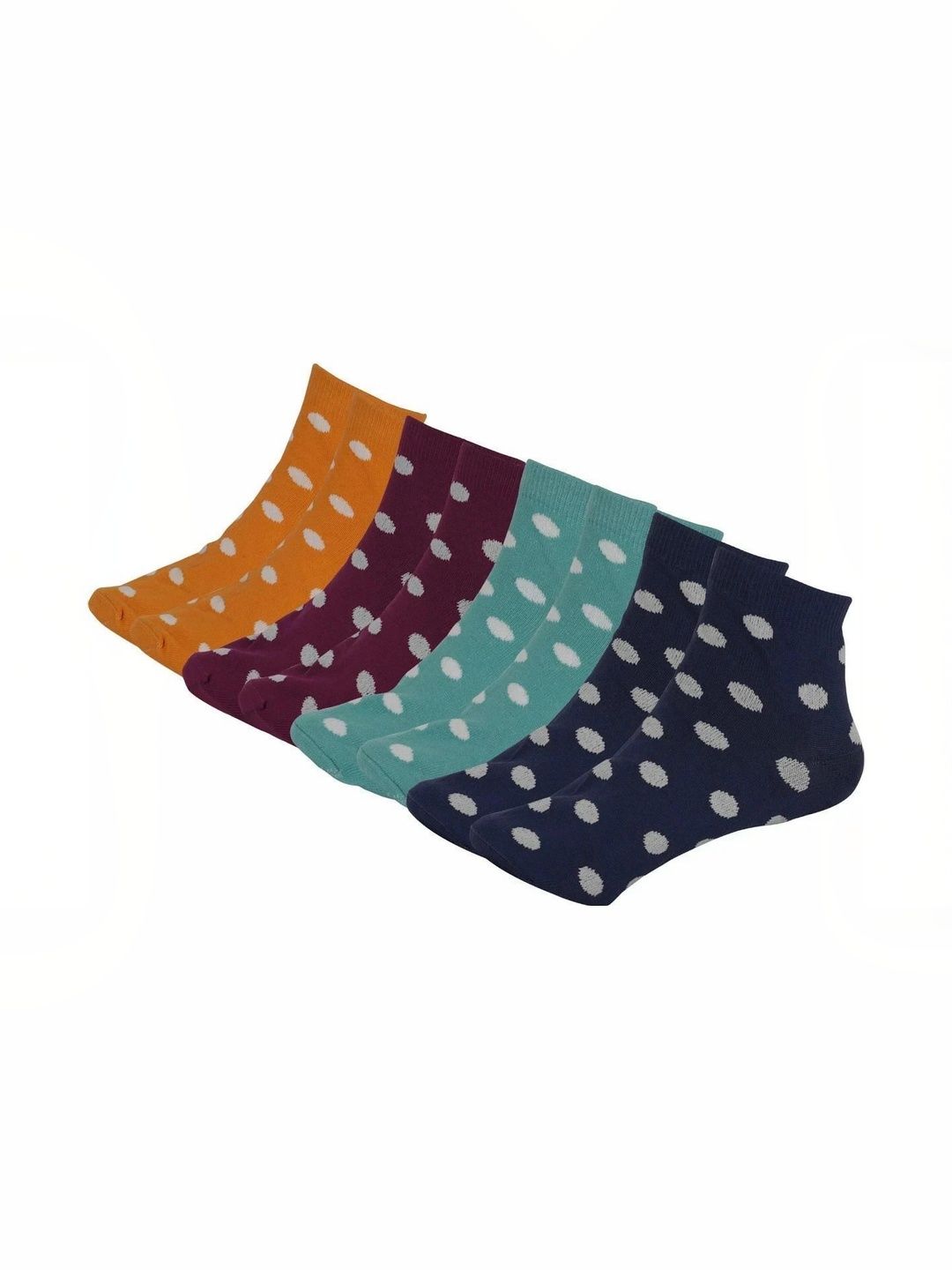 Blacktank Men Pack of 4 Cotton Patterned Ankle Length Socks