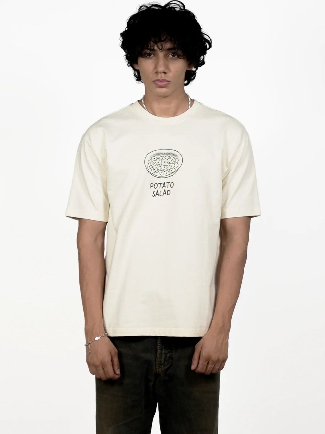 LazyGreg Men Typography Printed Pure Cotton T-shirt