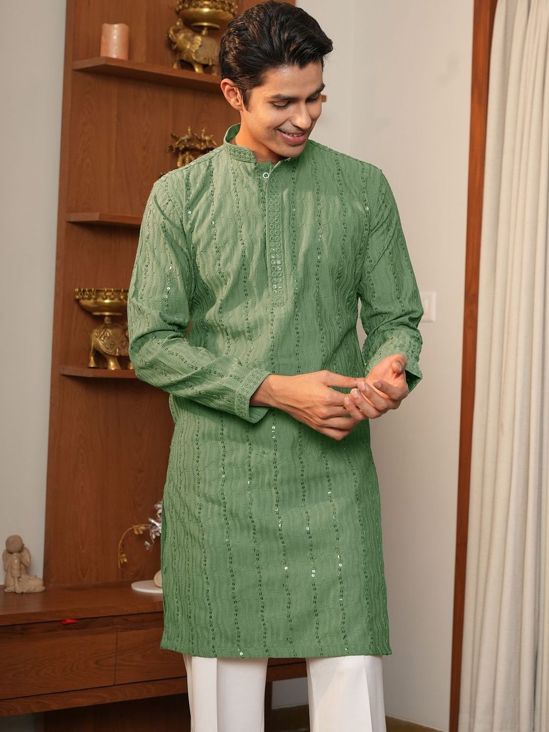 Anouk Men Embroidered Kurta