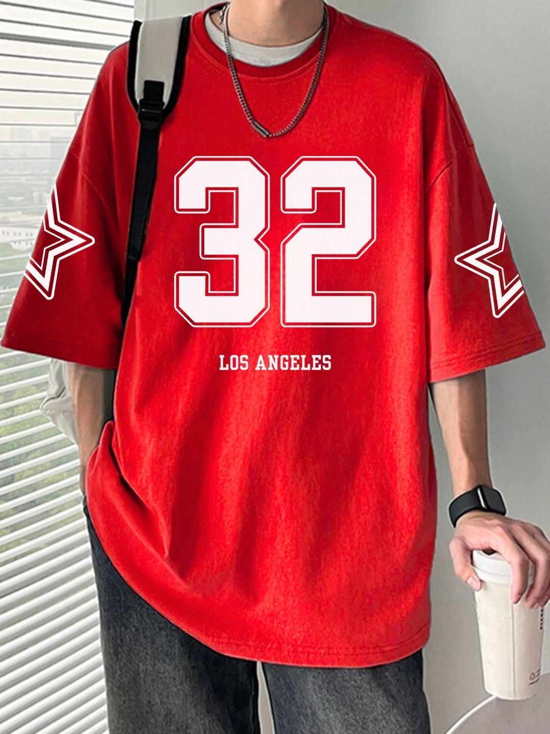 LazyGreg Men Oversized Graphic T-shirt