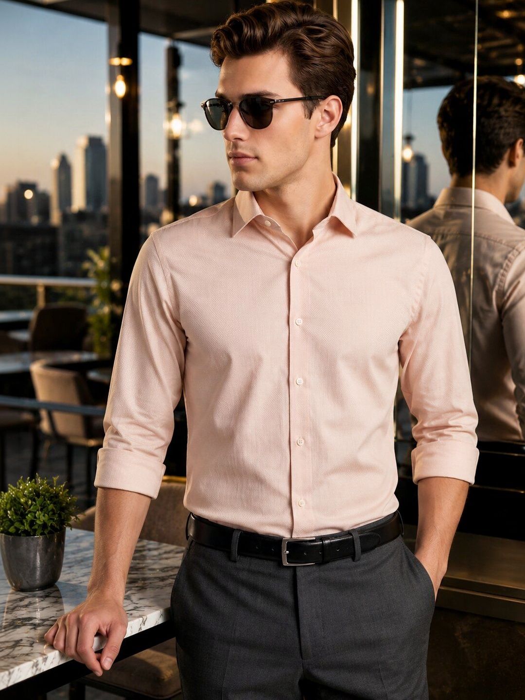 Turtle Men Standard Slim Fit Casual Shirt
