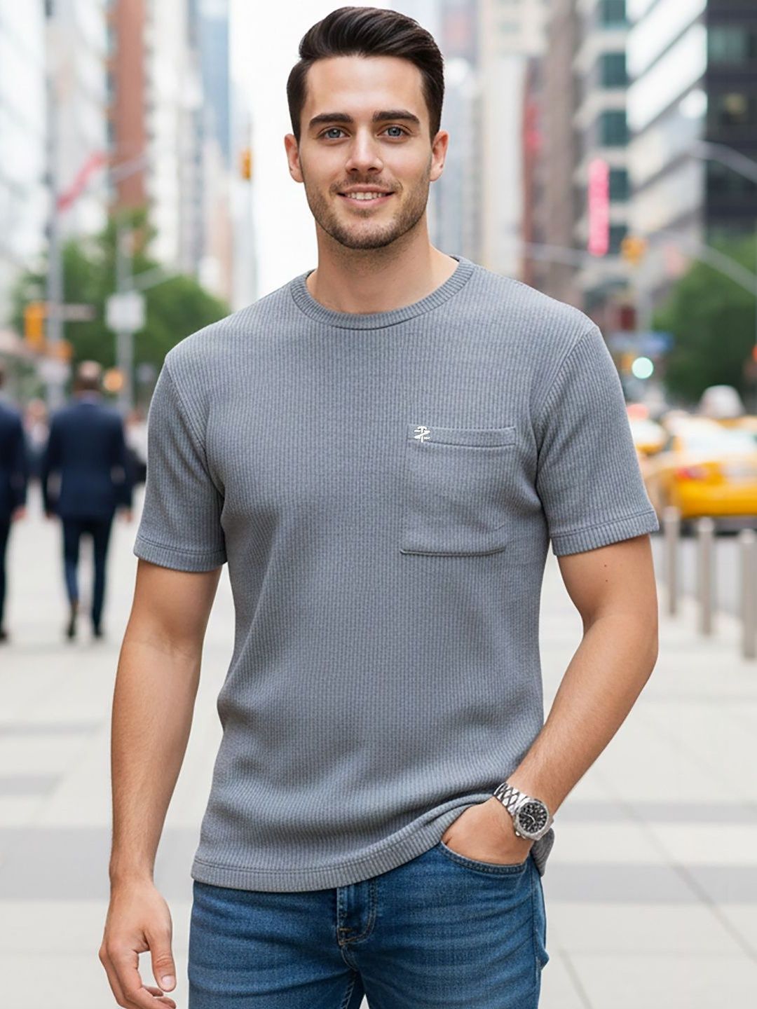 HERE&NOW Men Pockets T-shirt