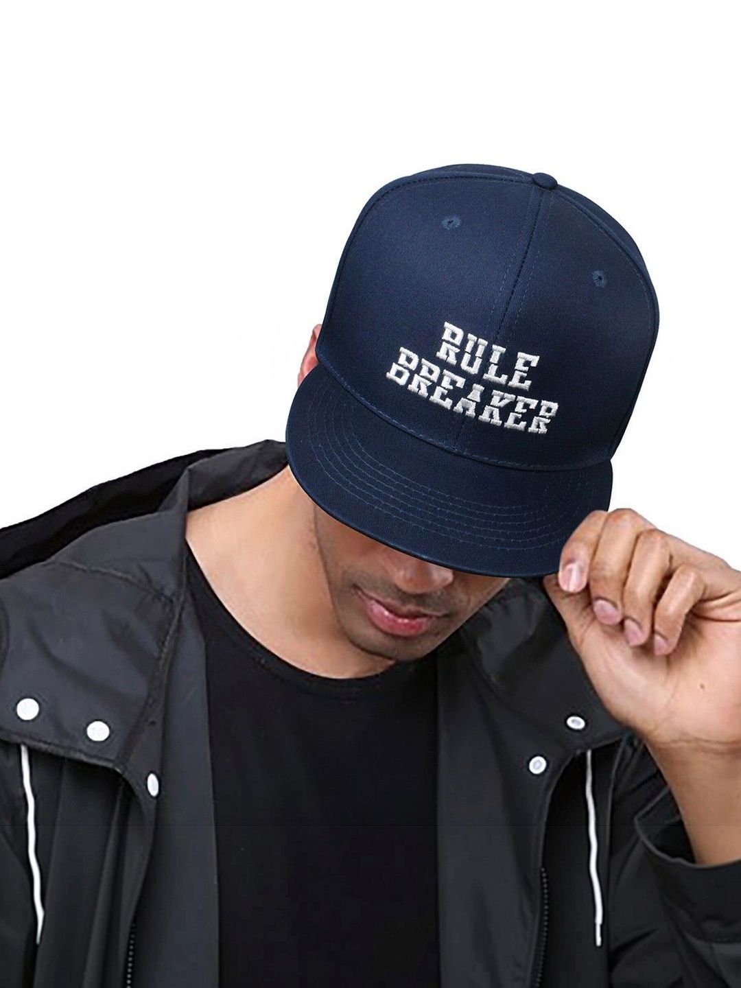 JENNA Men Embroidered Snapback Cap