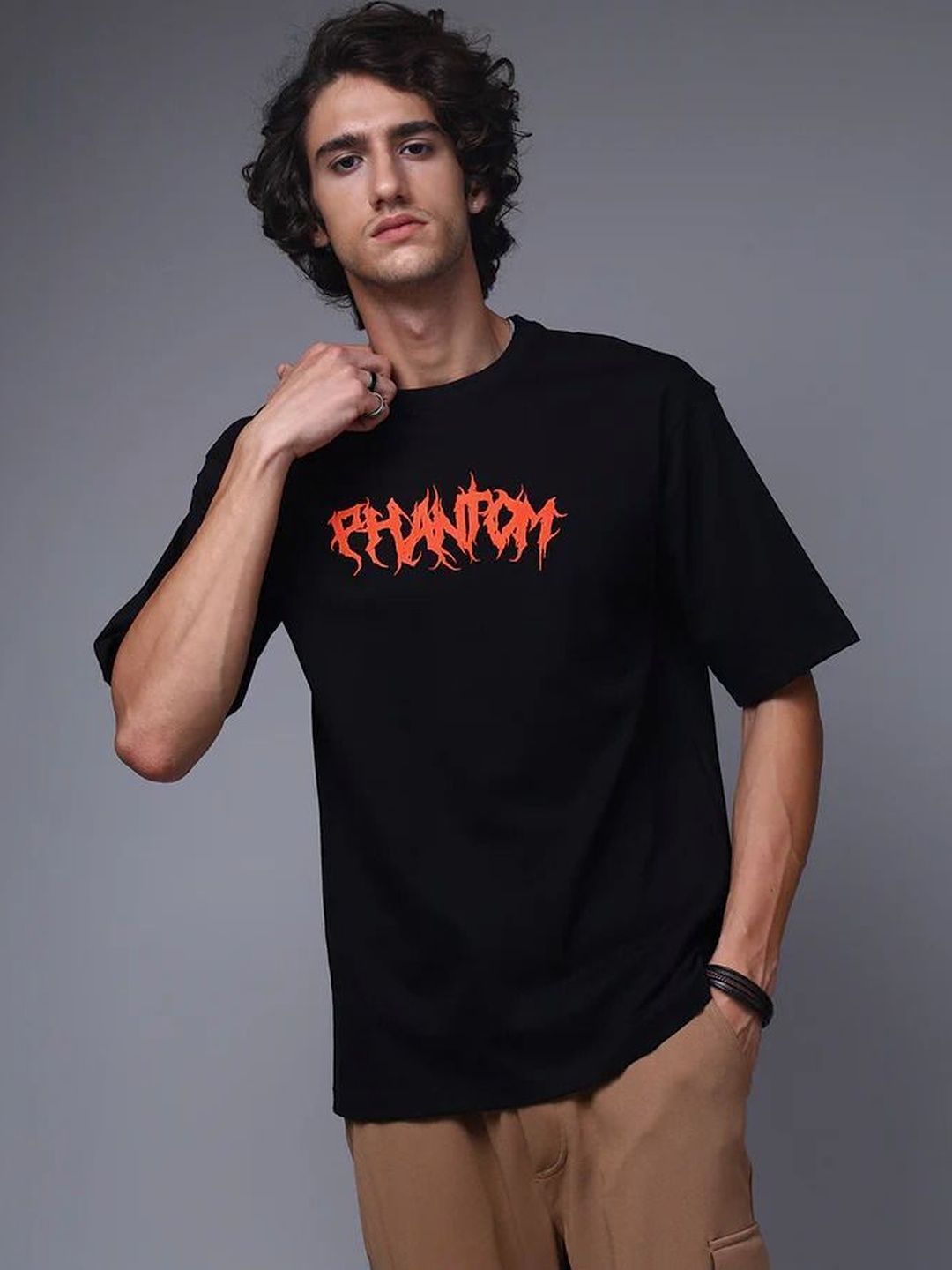 LazyGreg Men Printed Pure Cotton T-shirt