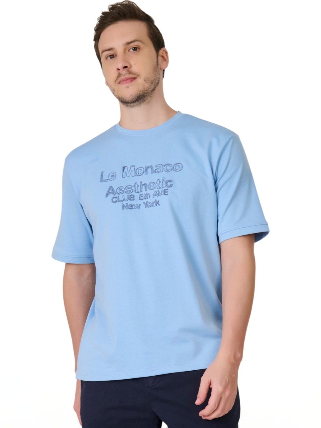 Plugin Men Typography Printed T-shirt