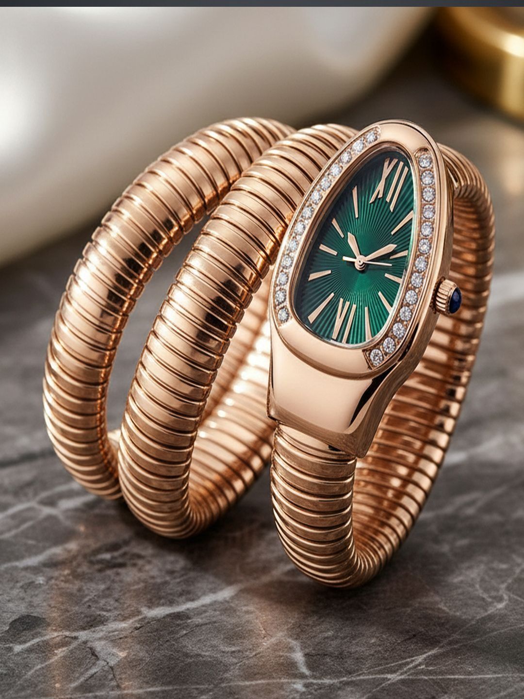 IIK COLLECTION Women Dial & Wrap Around Straps Analogue Watch IIK-3242W-SNAKE