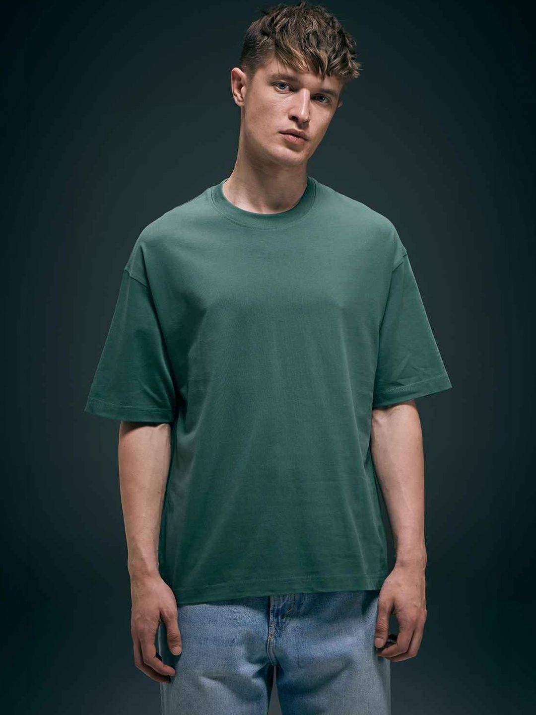 MAXZONE Men Drop-Shoulder Sleeves T-shirt