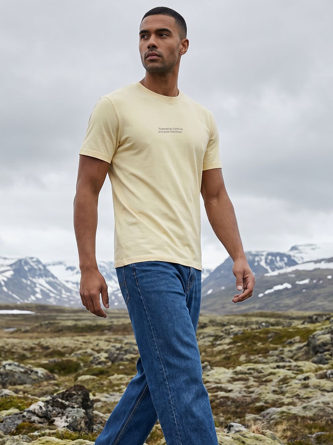 The Roadster Life Co. Typography Printed T-Shirt