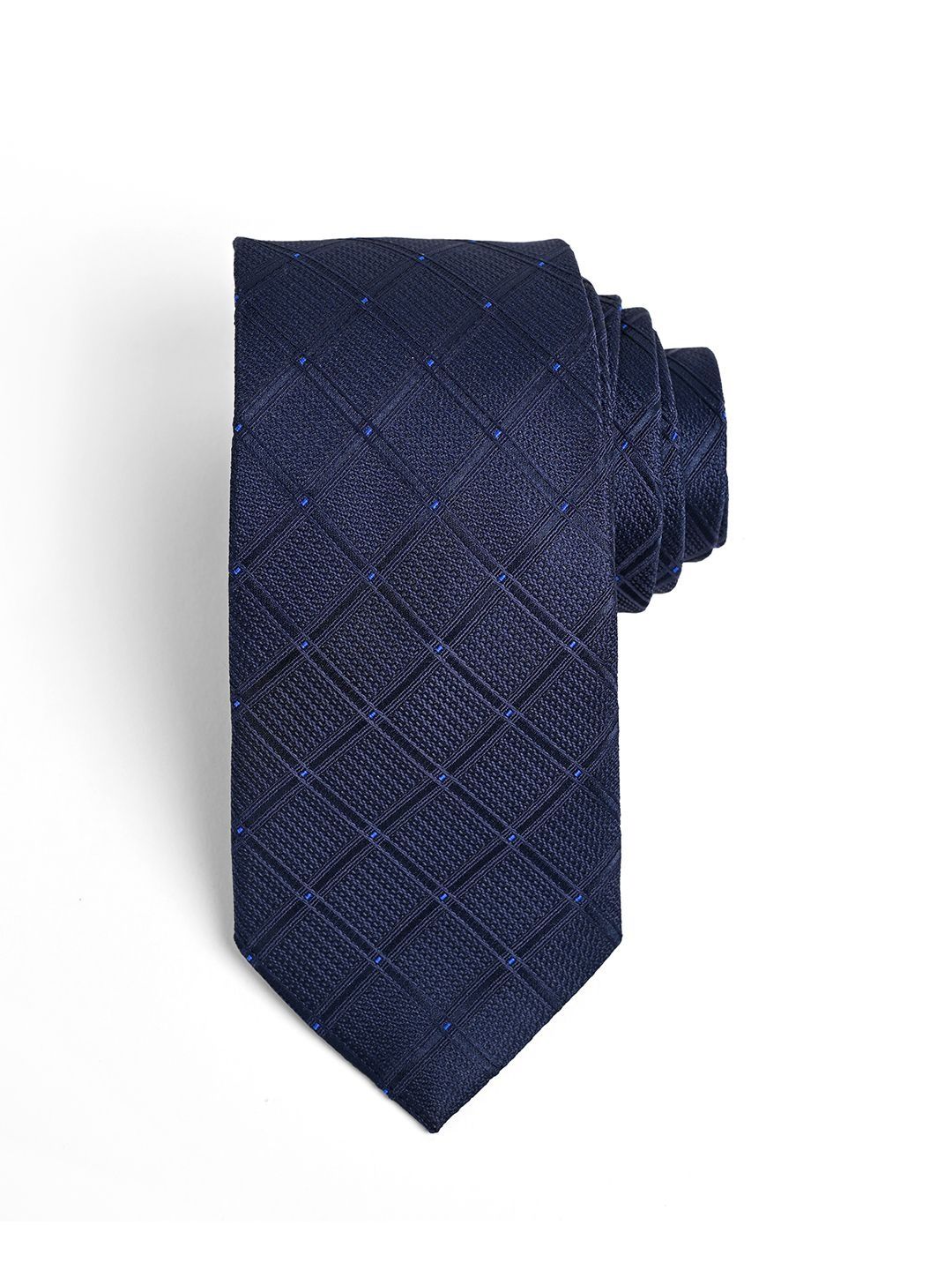 Cazzano Men Checked Skinny Tie